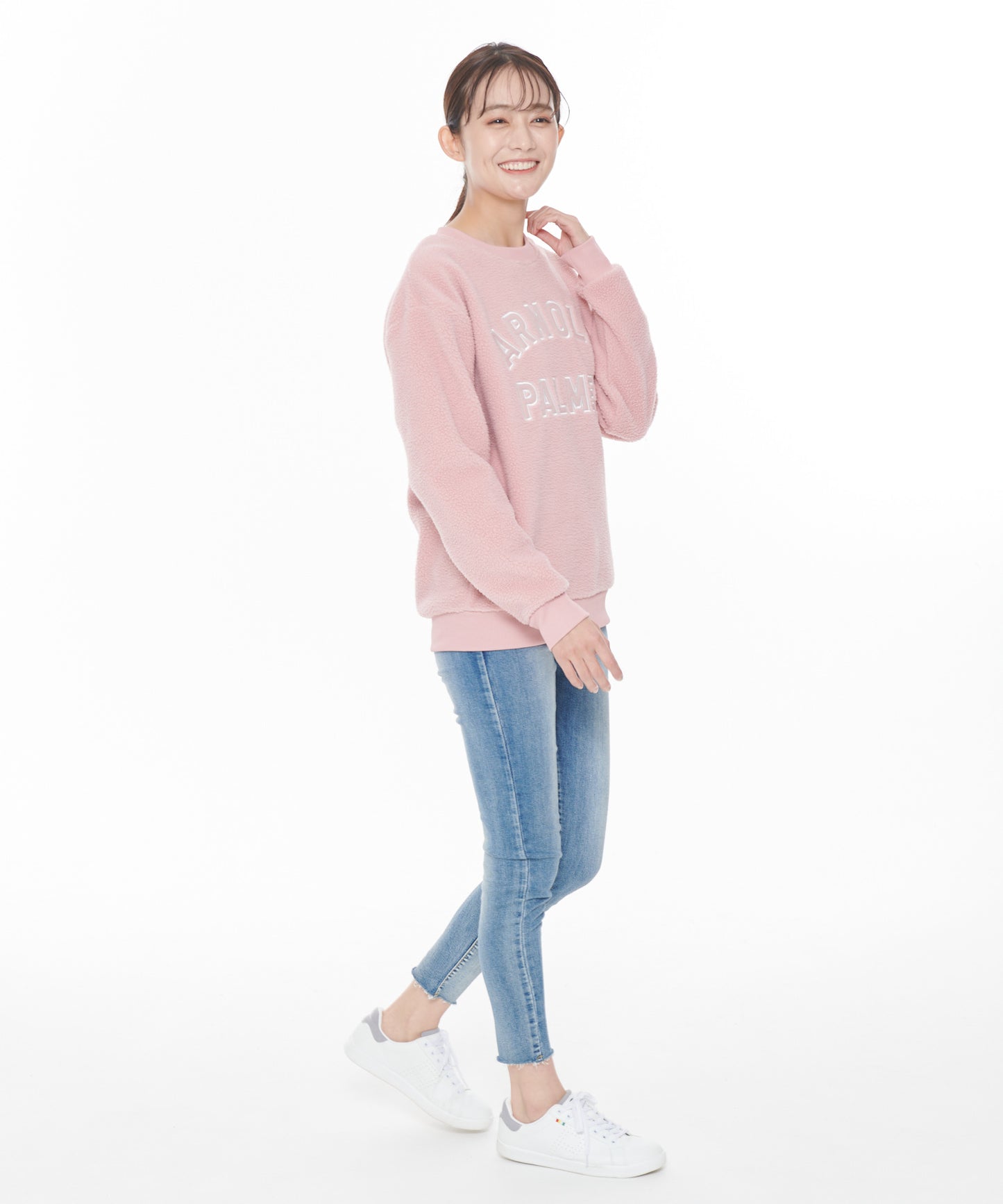 【残り2点】ボアフリースシェアロゴプルオーバー