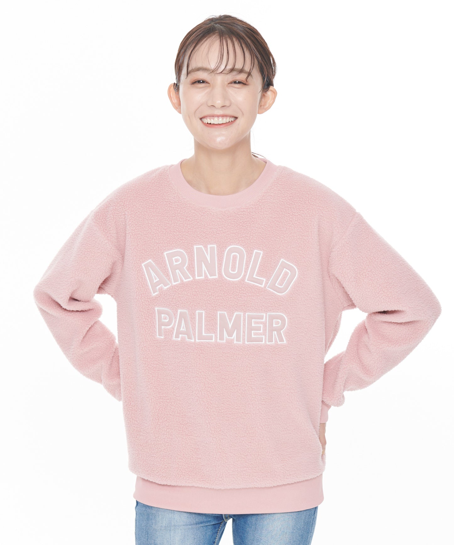 【残り2点】ボアフリースシェアロゴプルオーバー