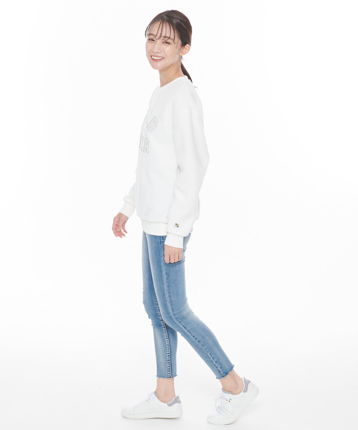 【残り2点】ボアフリースシェアロゴプルオーバー