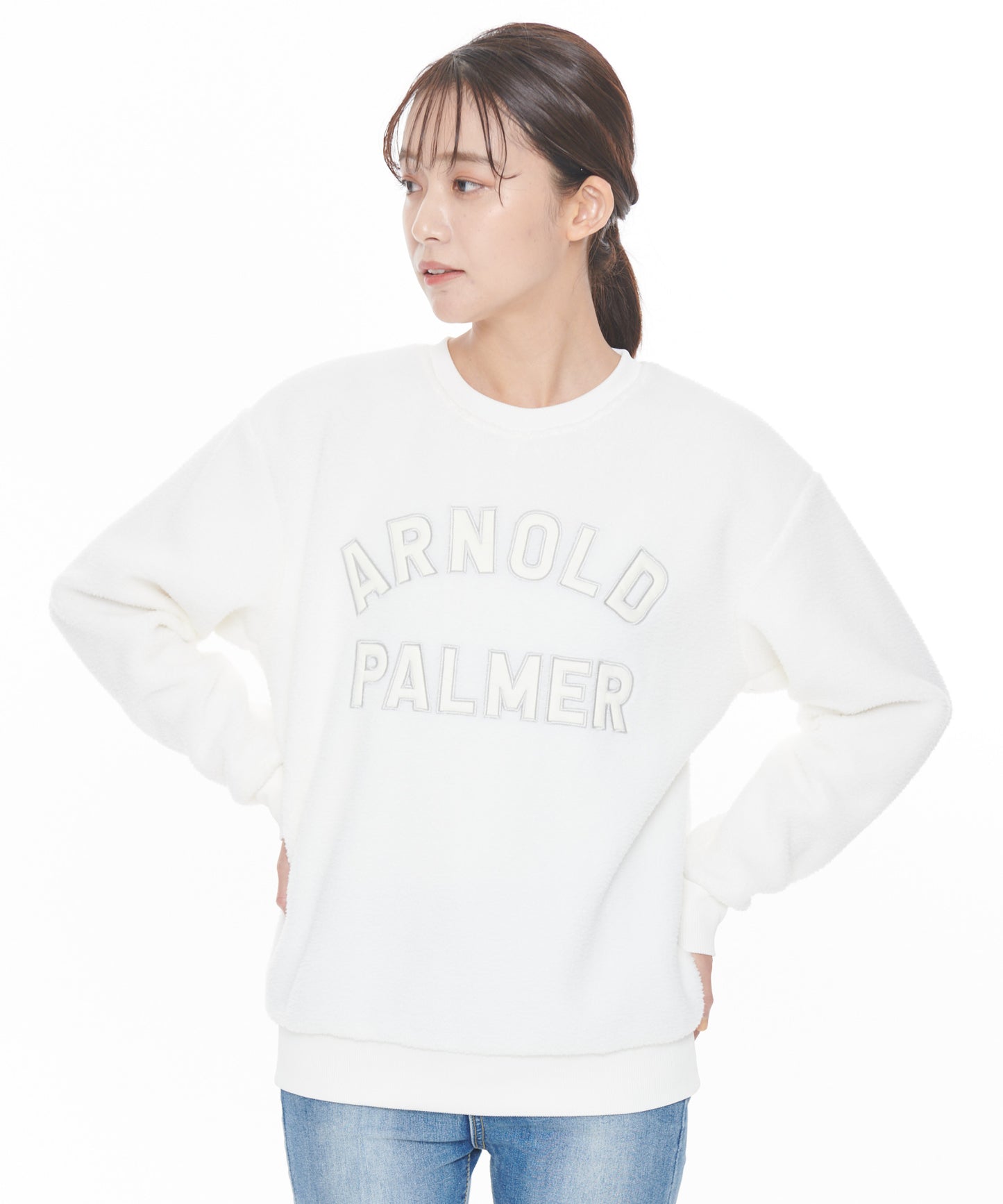 【残り2点】ボアフリースシェアロゴプルオーバー