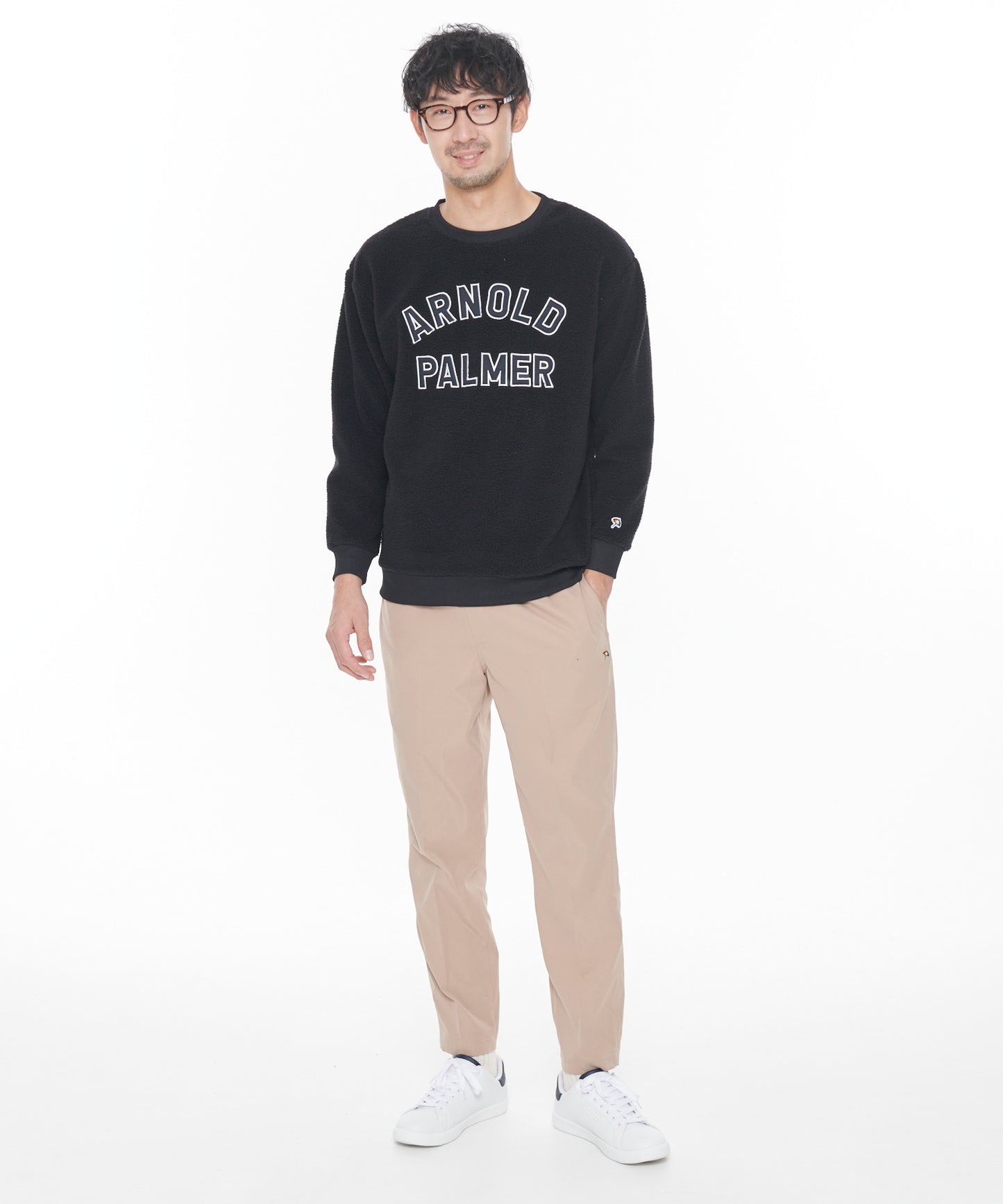 【残り2点】ボアフリースシェアロゴプルオーバー