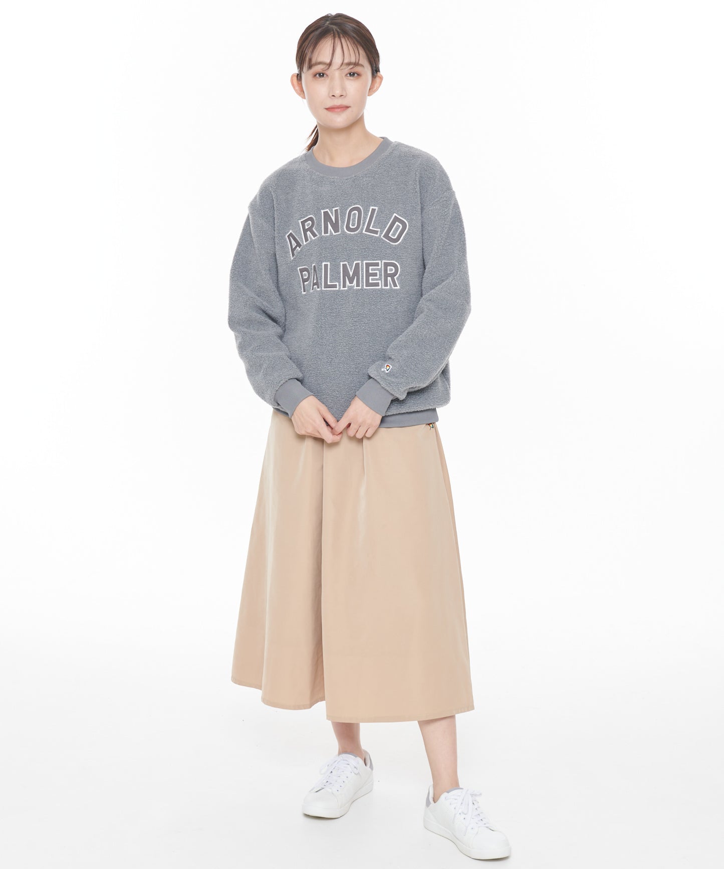 【残り2点】ボアフリースシェアロゴプルオーバー