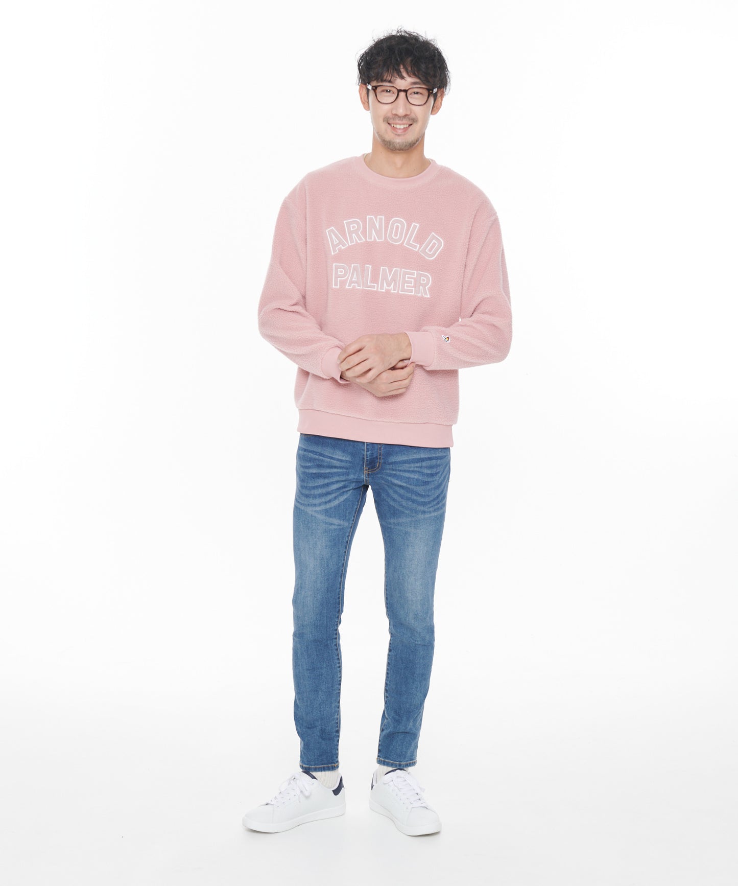 【残り2点】ボアフリースシェアロゴプルオーバー