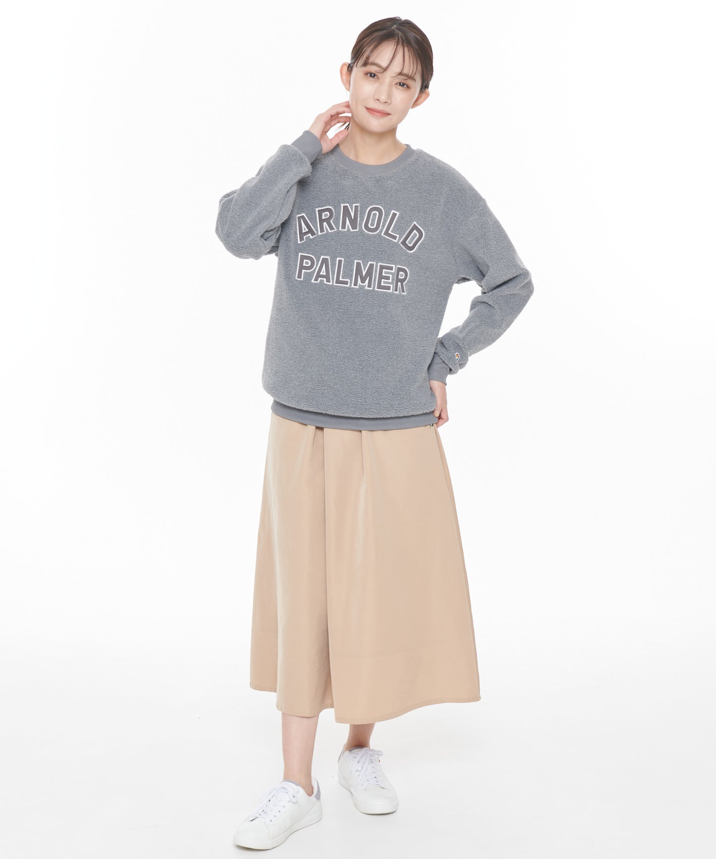 【残り2点】ボアフリースシェアロゴプルオーバー