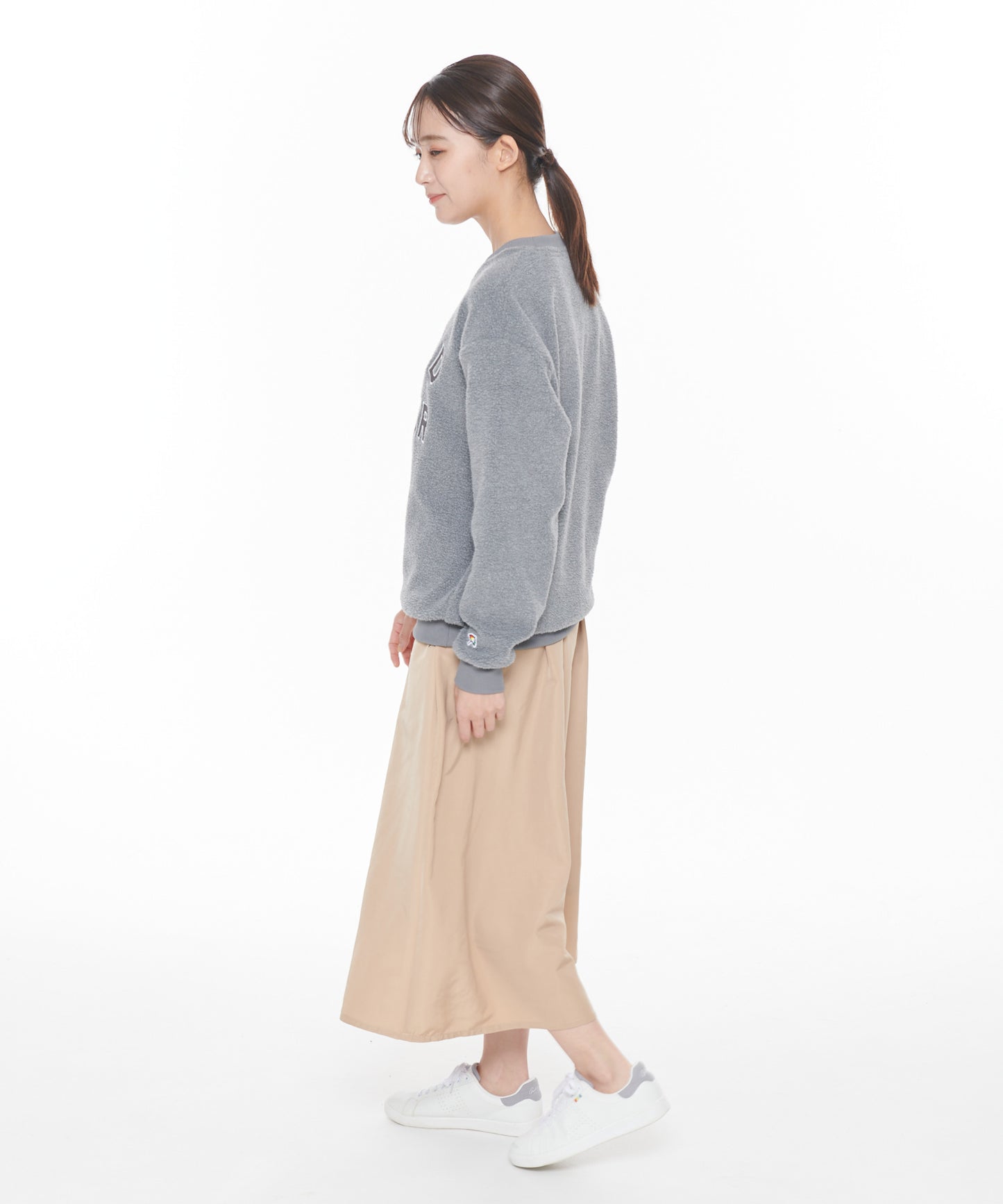 【残り2点】ボアフリースシェアロゴプルオーバー