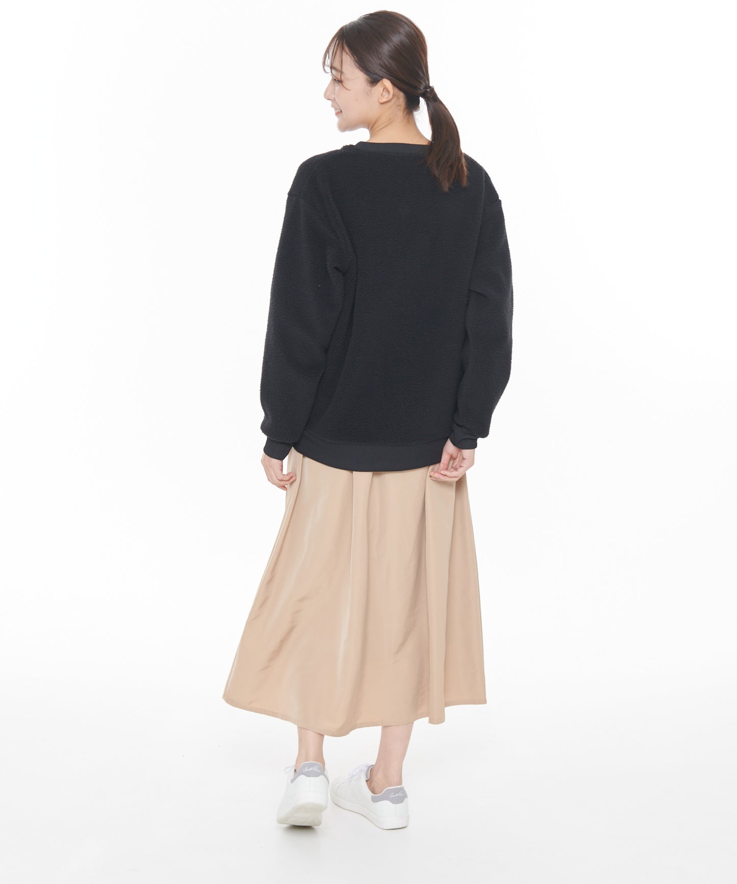 【残り2点】ボアフリースシェアロゴプルオーバー