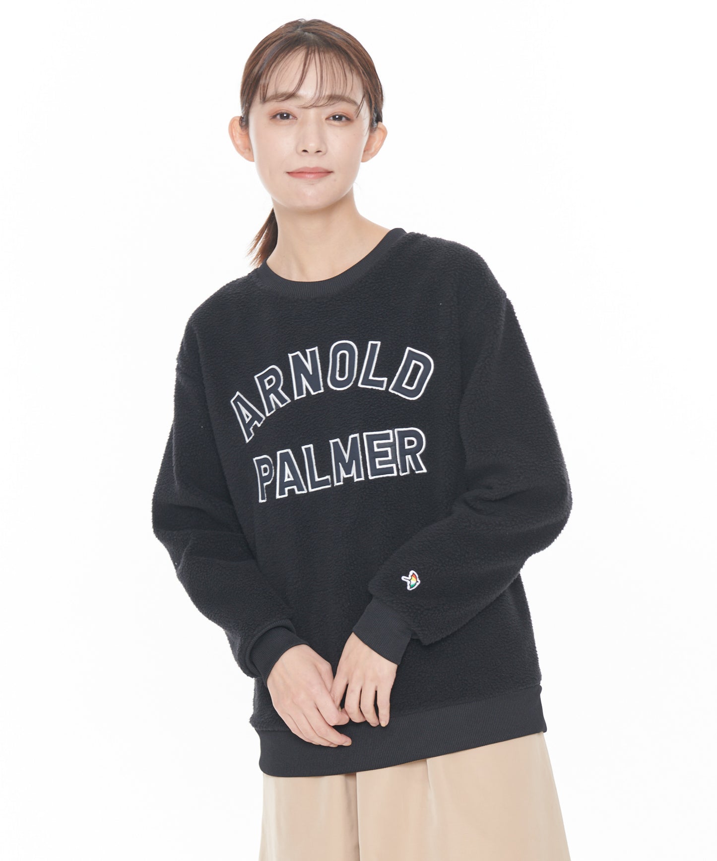 【残り2点】ボアフリースシェアロゴプルオーバー