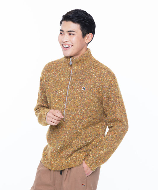 Arnold Palmer 【残り2点】カラーメランジ ハーフジッププルオーバーニット