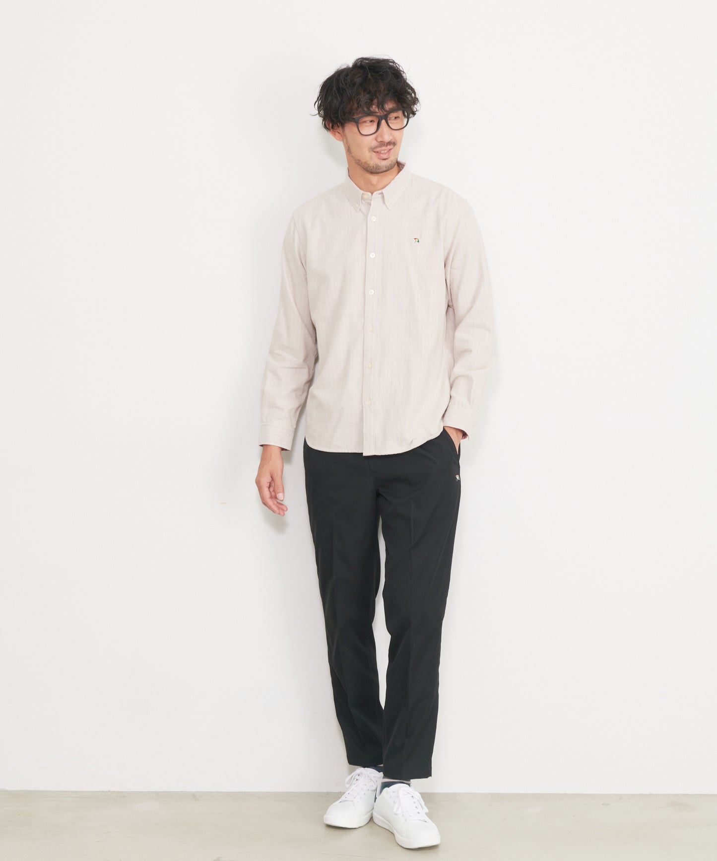 ダブルガーゼ長袖シェアシャツ