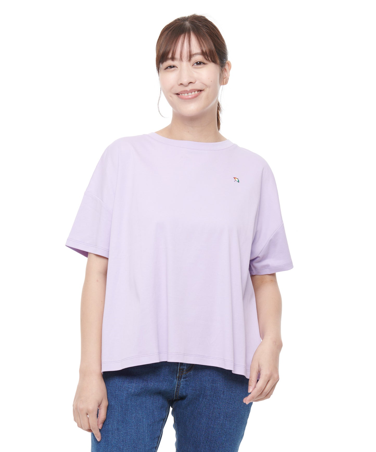 コットン天竺バックタックTシャツ