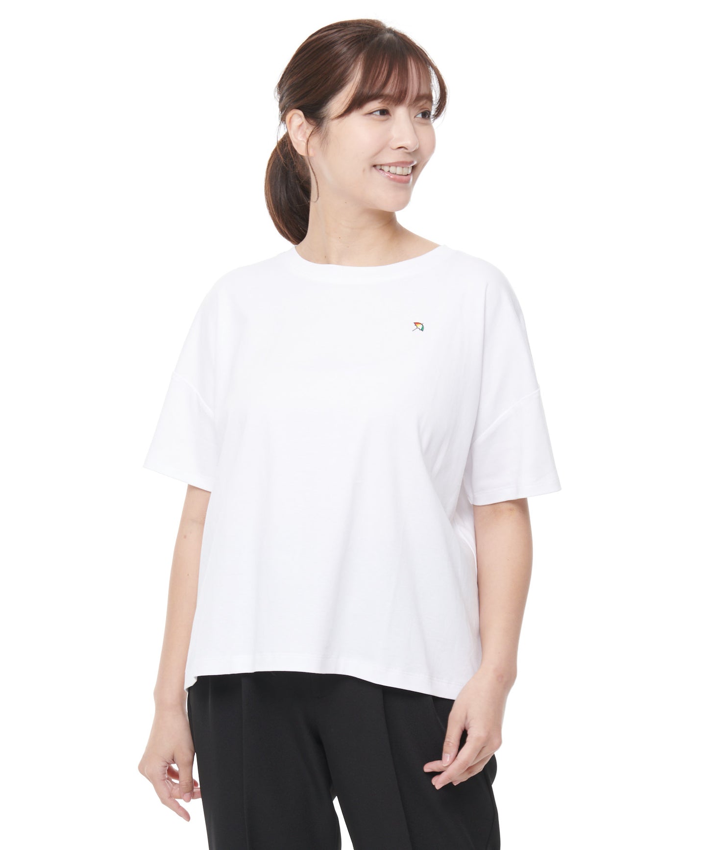 コットン天竺バックタックTシャツ