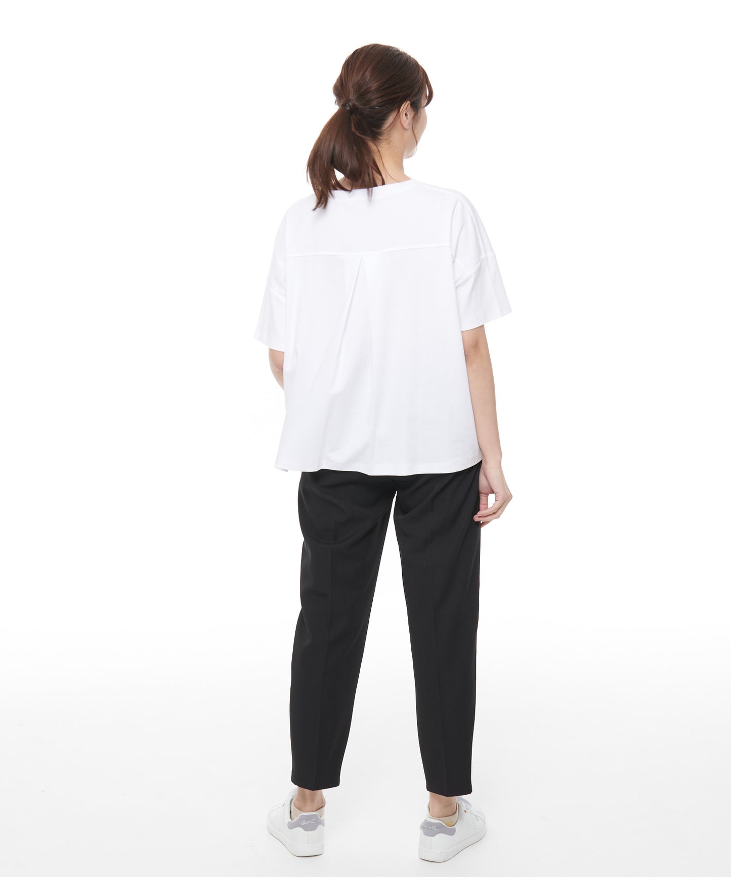 コットン天竺バックタックTシャツ