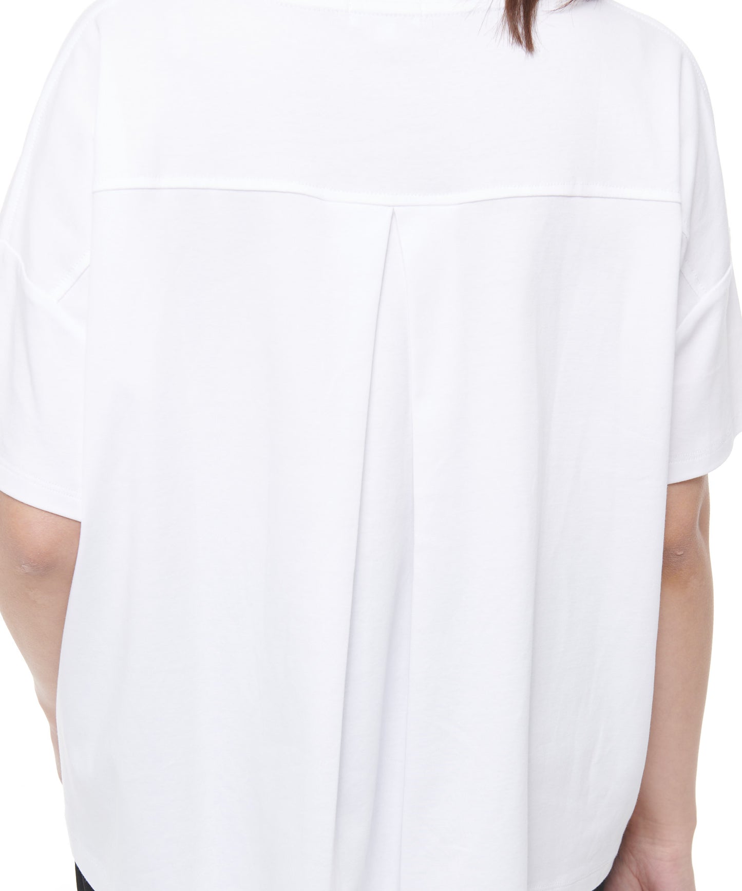 コットン天竺バックタックTシャツ