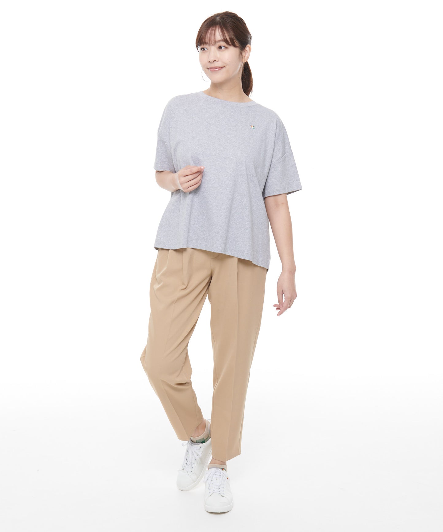 コットン天竺バックタックTシャツ
