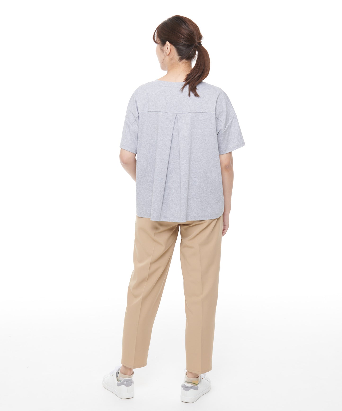 コットン天竺バックタックTシャツ