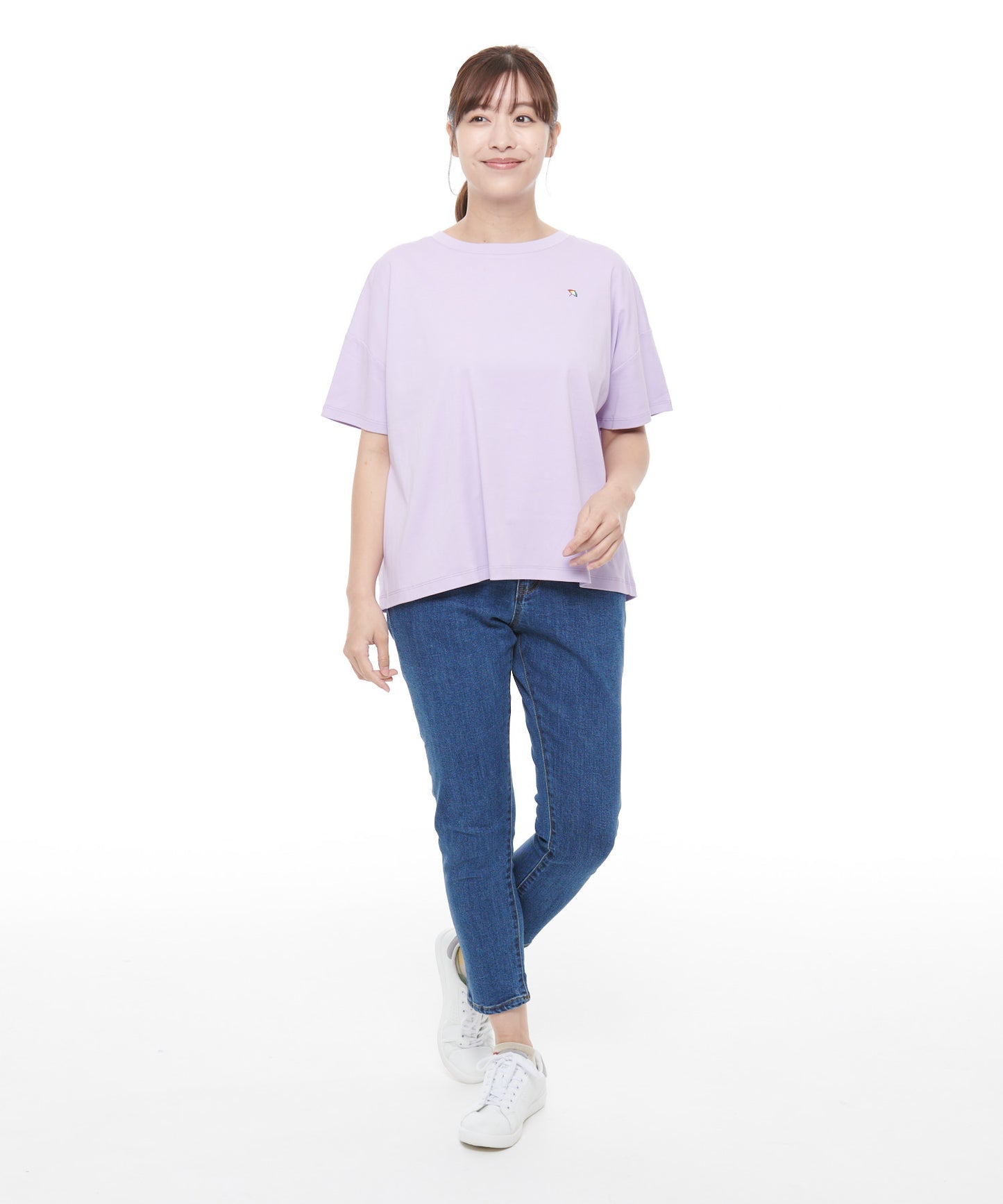 コットン天竺バックタックTシャツ