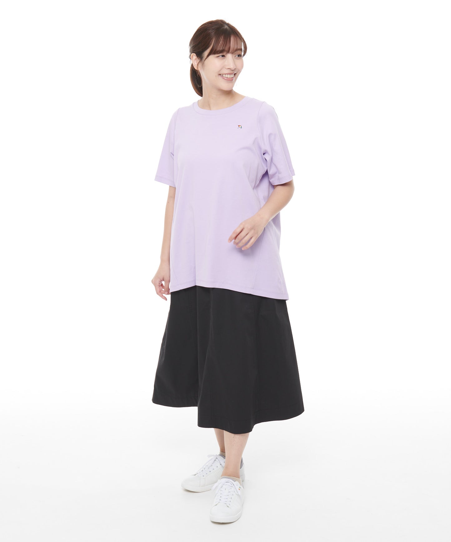 コットン天竺チュニックTシャツ