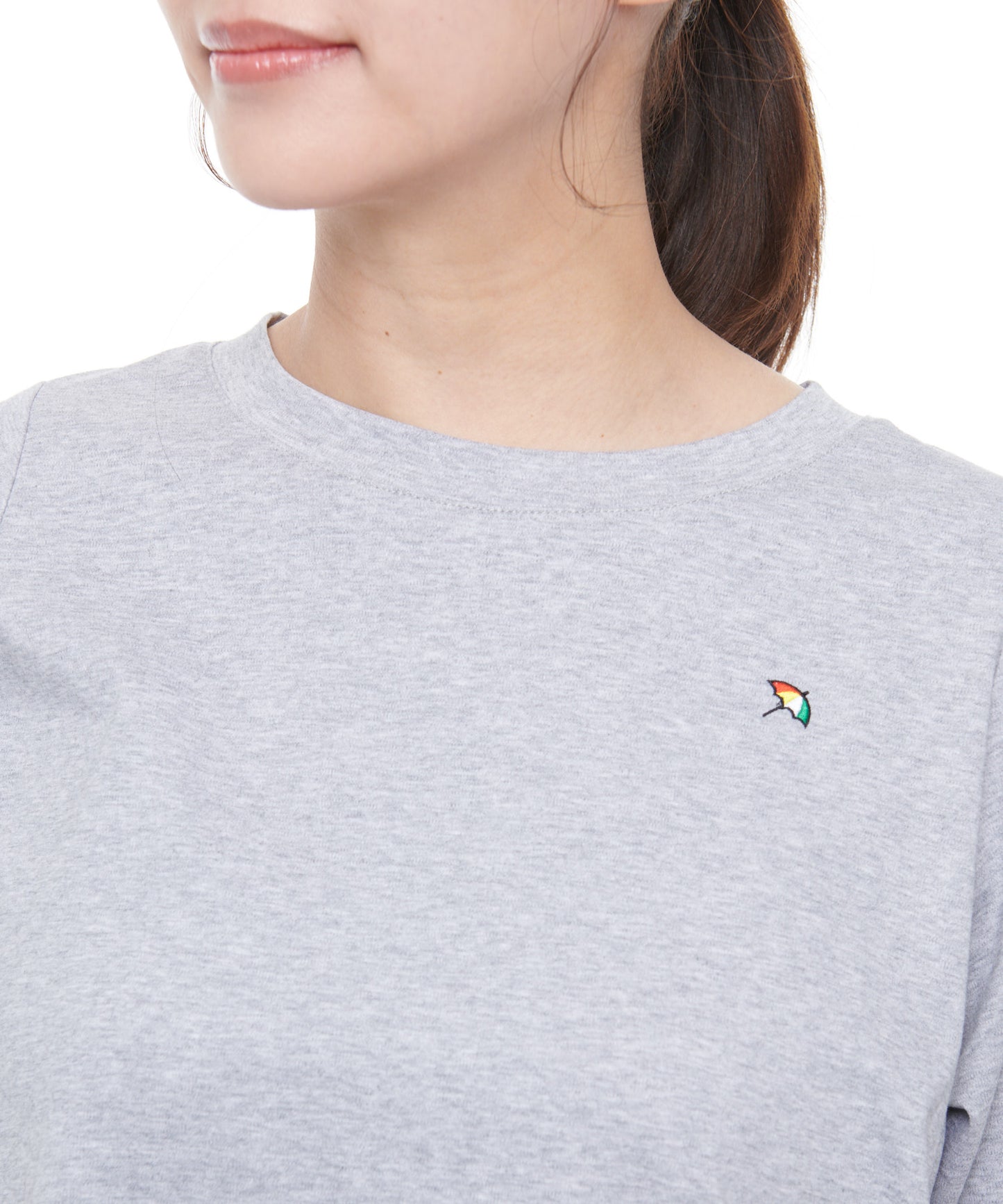 コットン天竺チュニックTシャツ