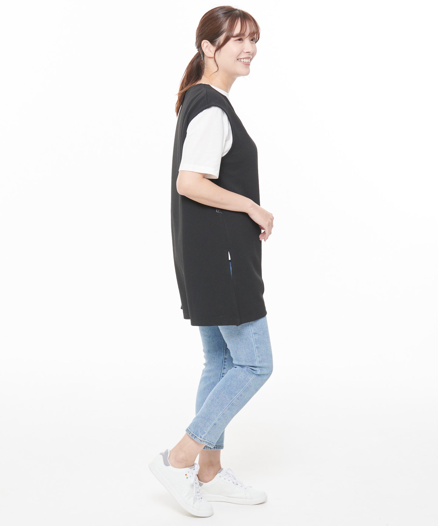 モチーフTee+スリーブレスVネックチュニック セット