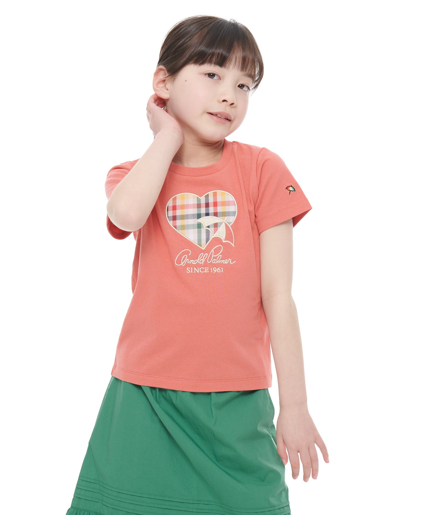 ビッグハートモチーフTシャツ【キッズ】
