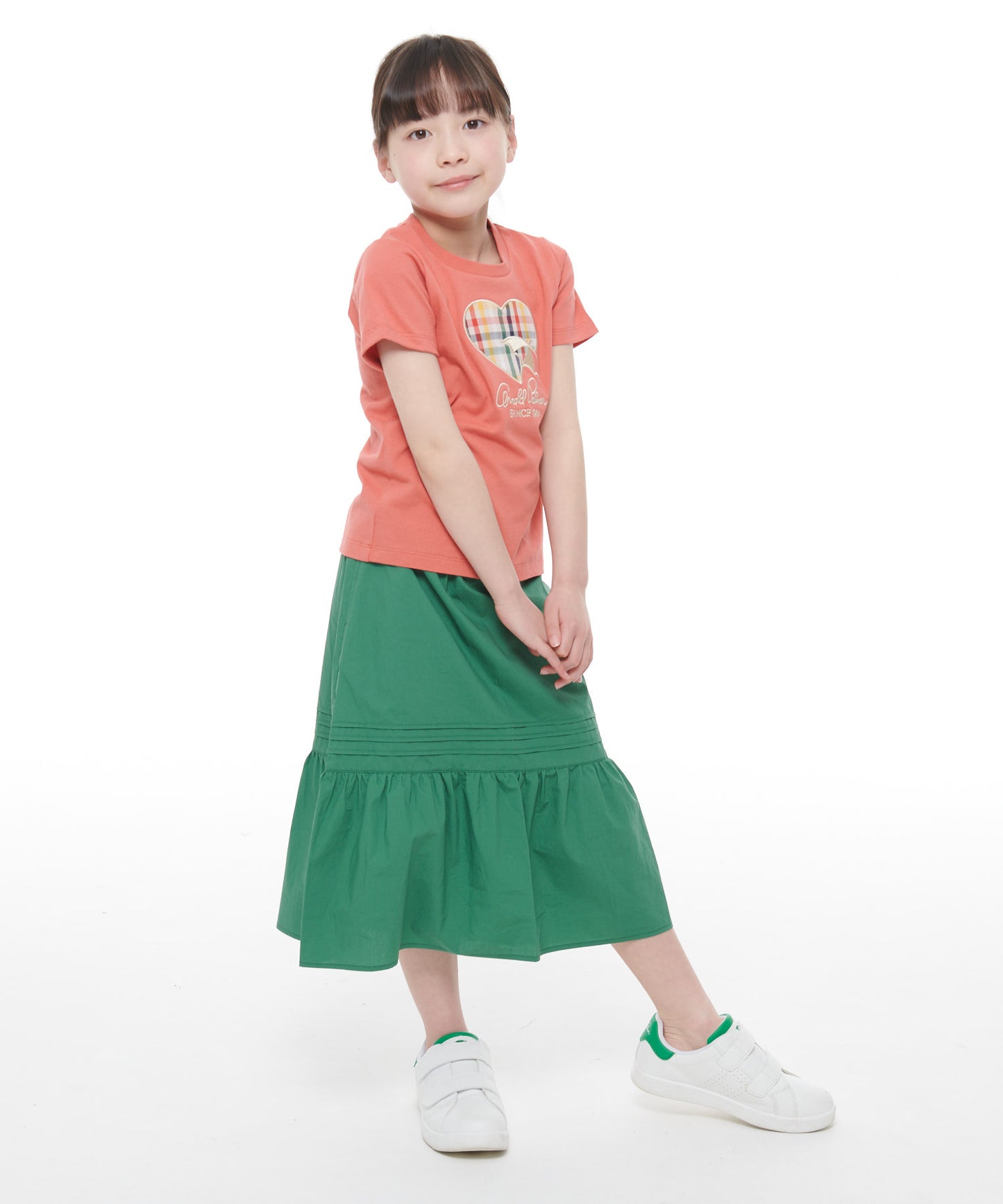 ビッグハートモチーフTシャツ【キッズ】