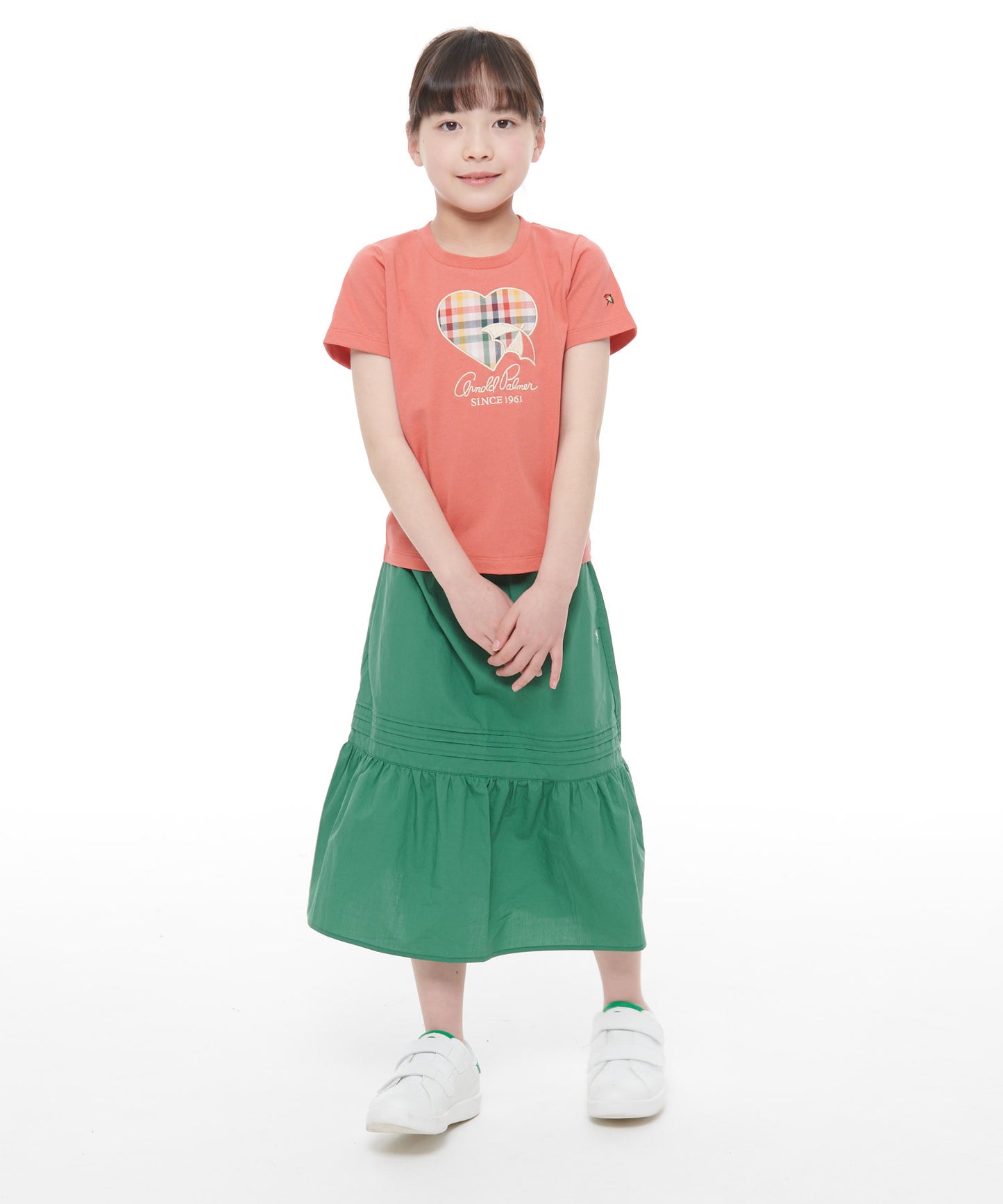 ビッグハートモチーフTシャツ【キッズ】