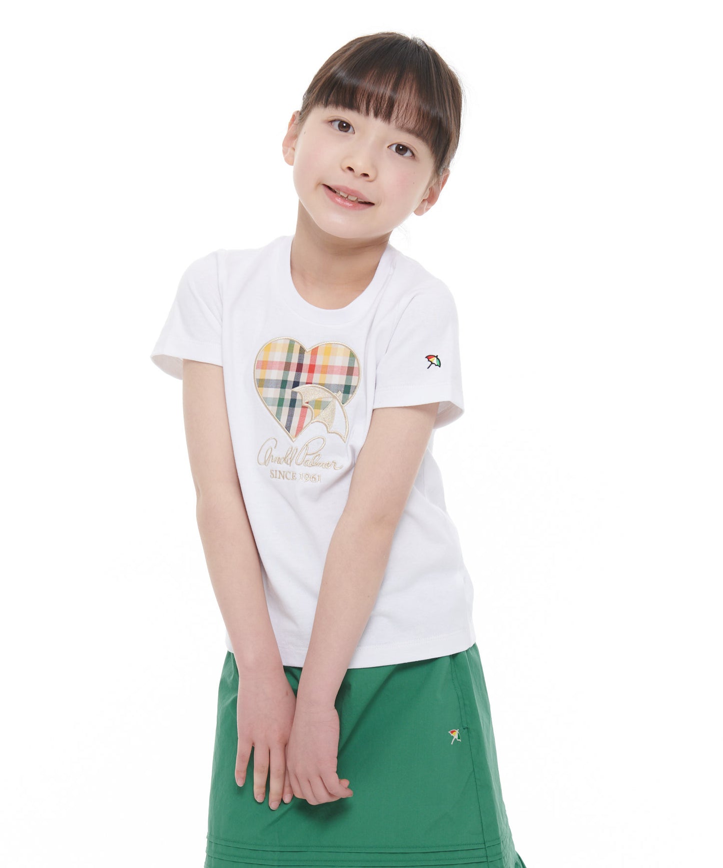 ビッグハートモチーフTシャツ【キッズ】
