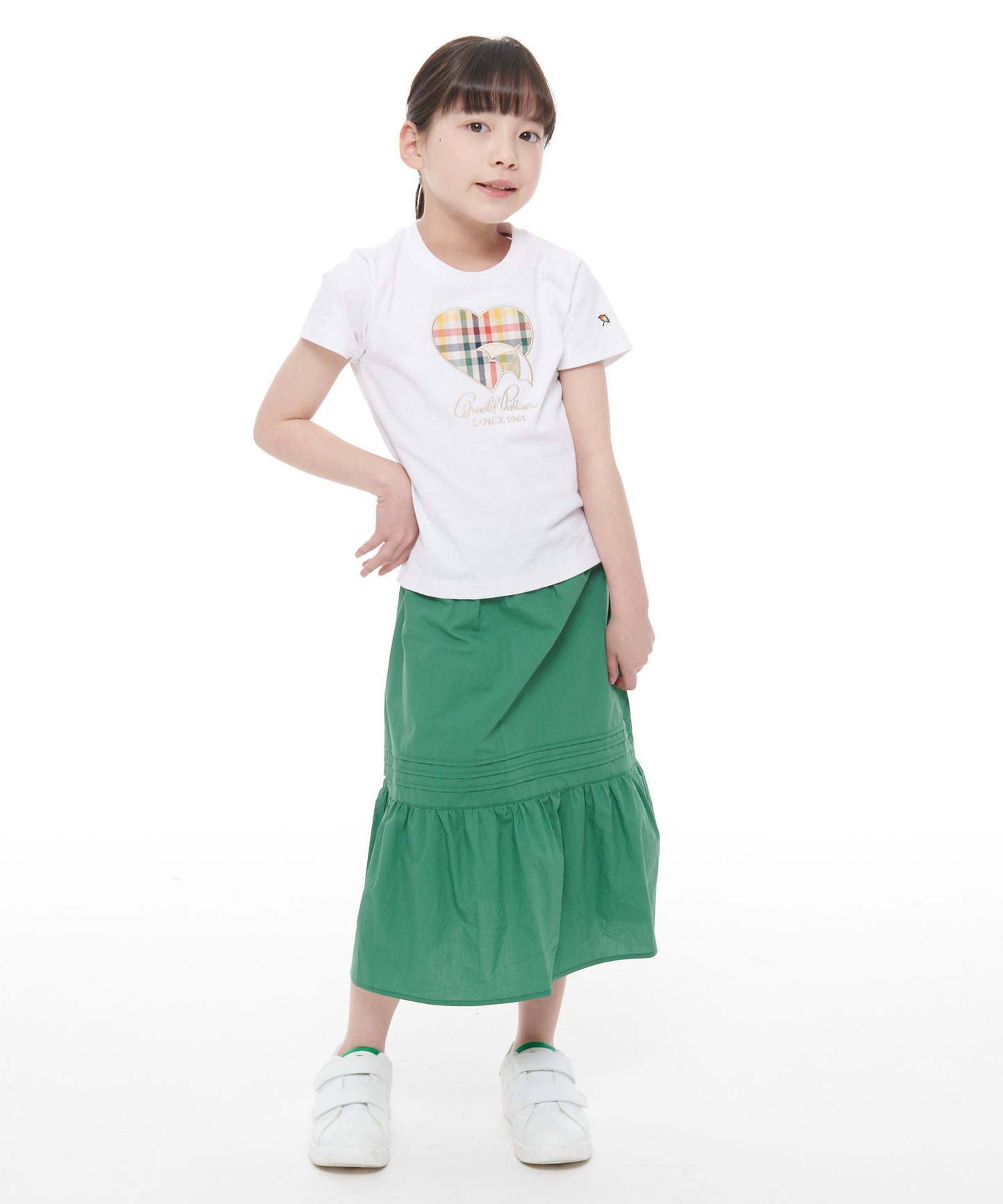 ビッグハートモチーフTシャツ【キッズ】