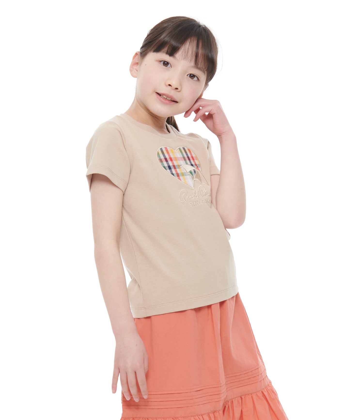 ビッグハートモチーフTシャツ【キッズ】