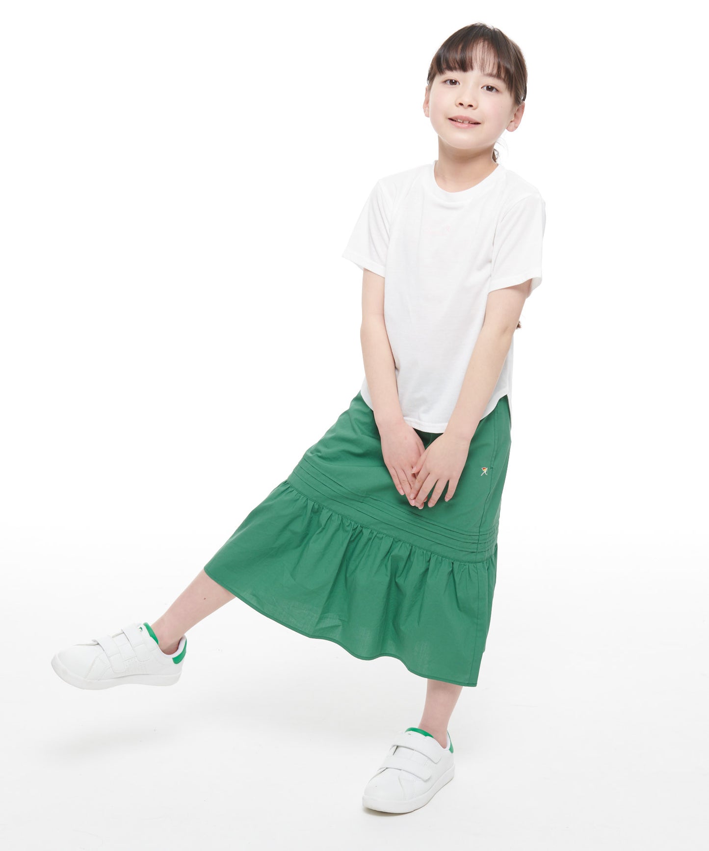 ニットベスト×ラウンドテールTシャツセット【キッズ】