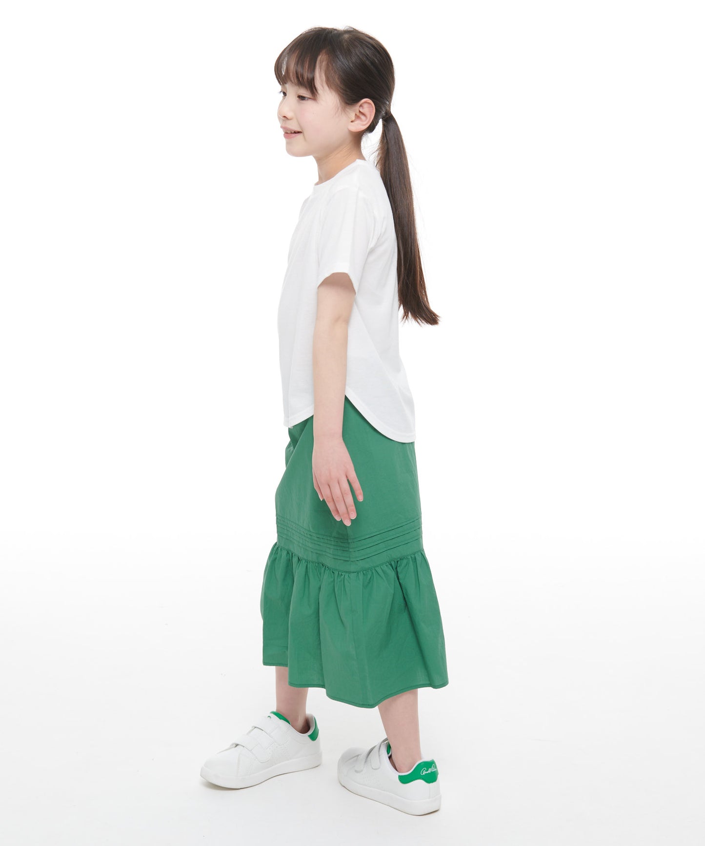 【残り3点】ニットベスト×ラウンドテールTシャツセット【キッズ】