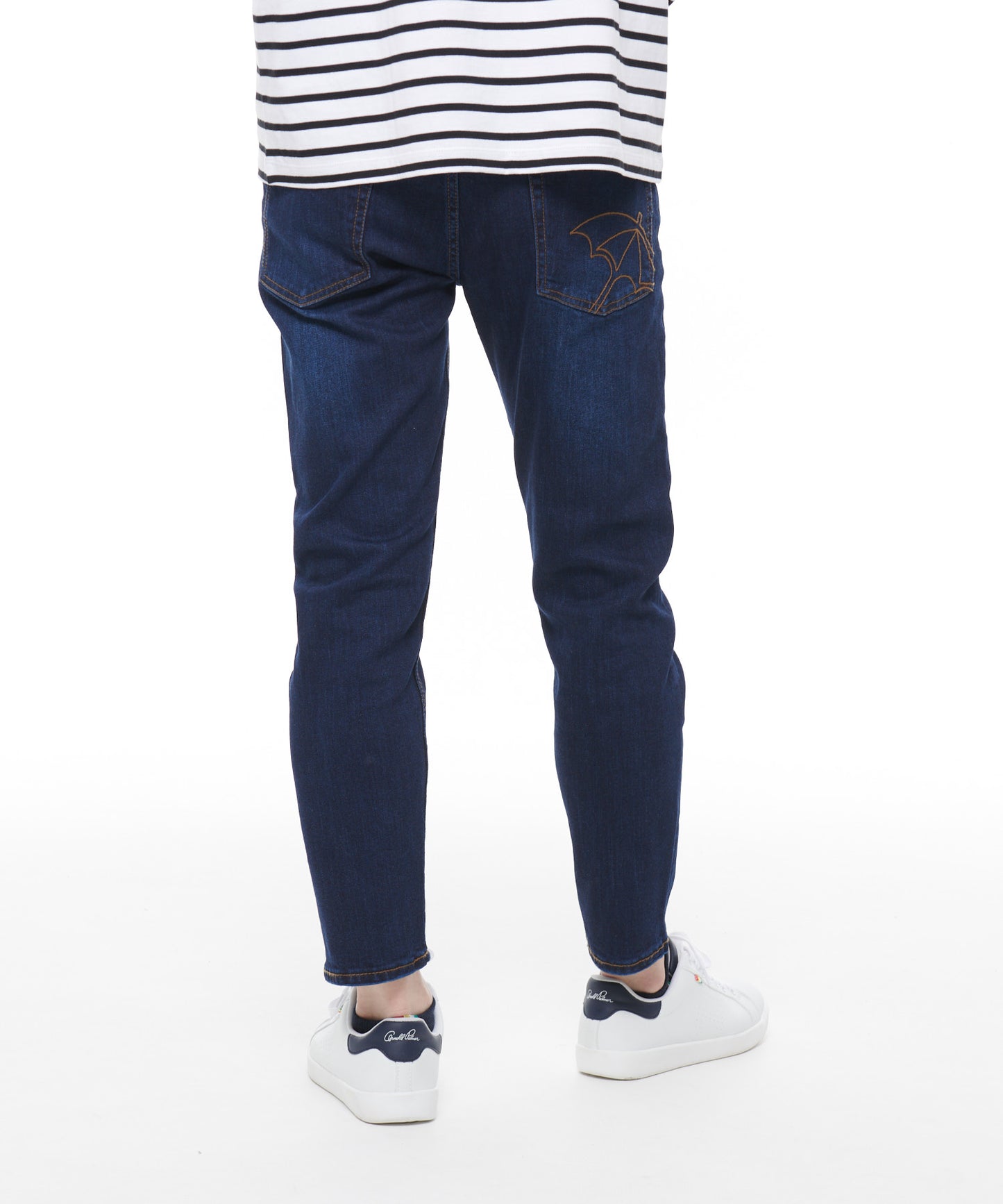 テーパードストレッチデニムパンツ for men's