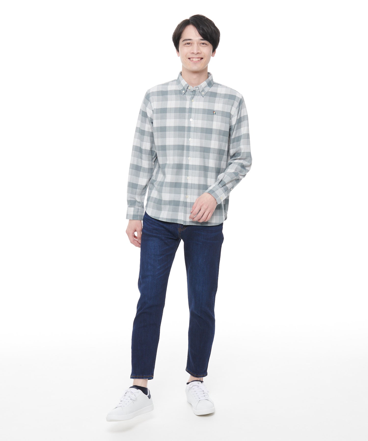 テーパードストレッチデニムパンツ for men's