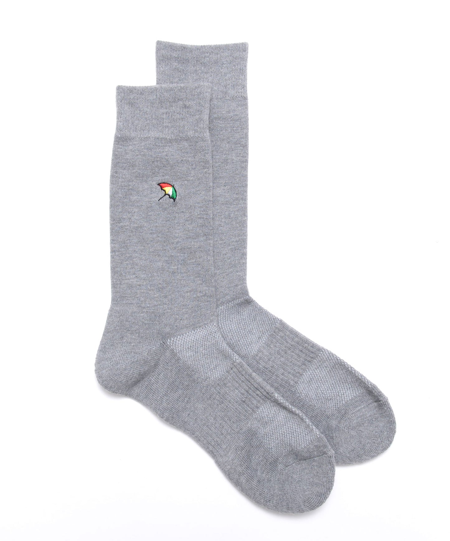 無地 クルーソックス for men's