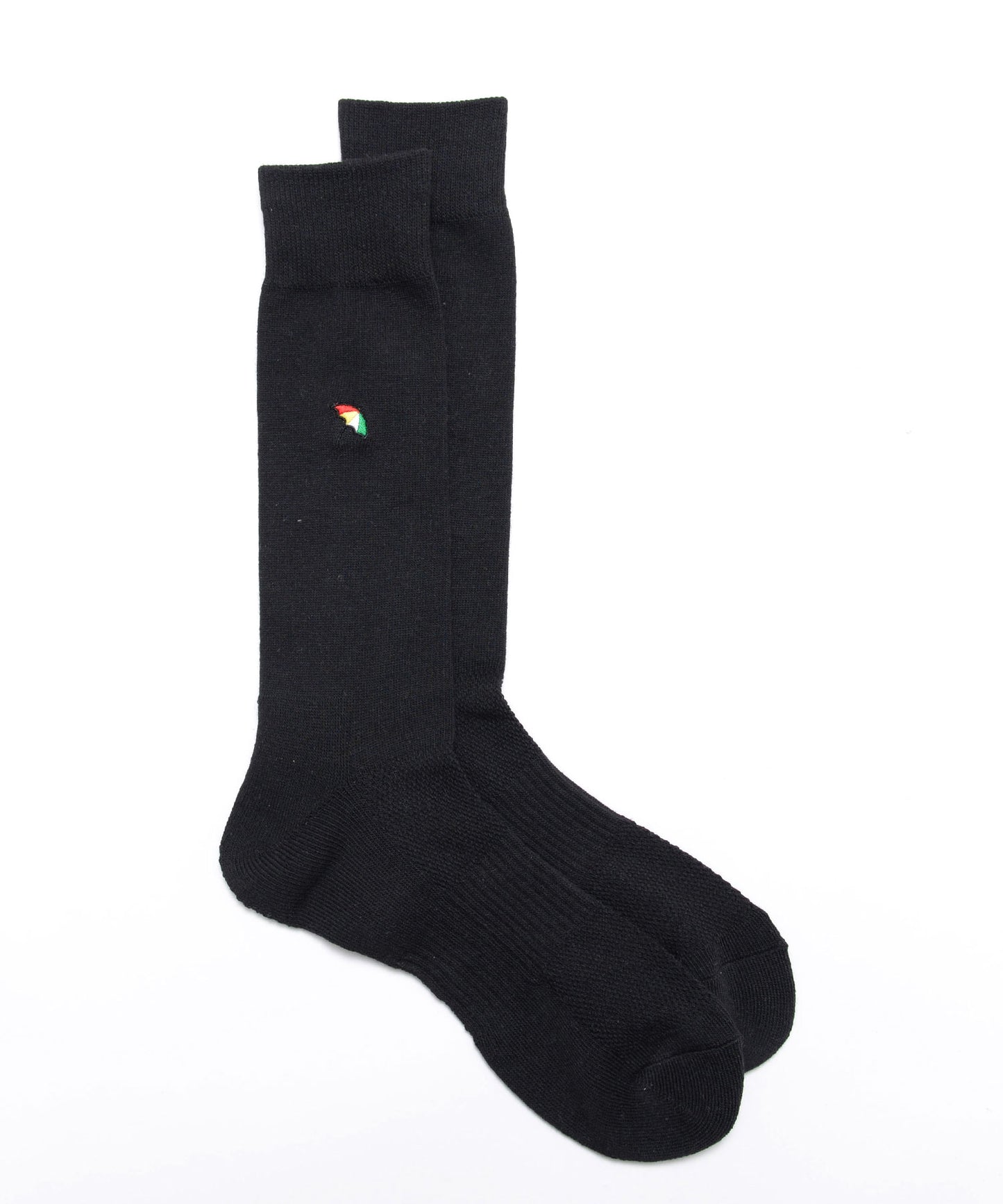 無地 クルーソックス for men's