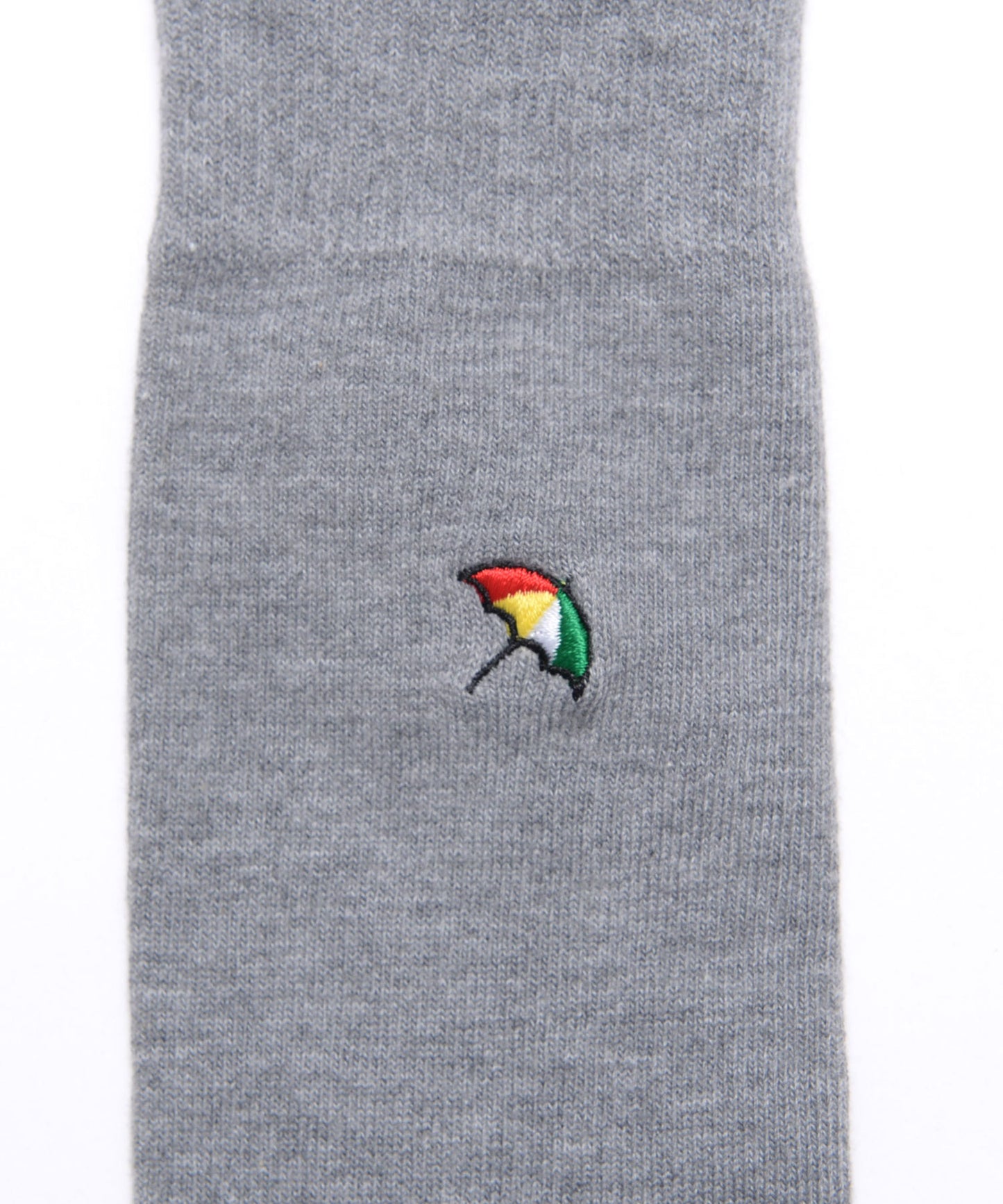 無地 クルーソックス for men's