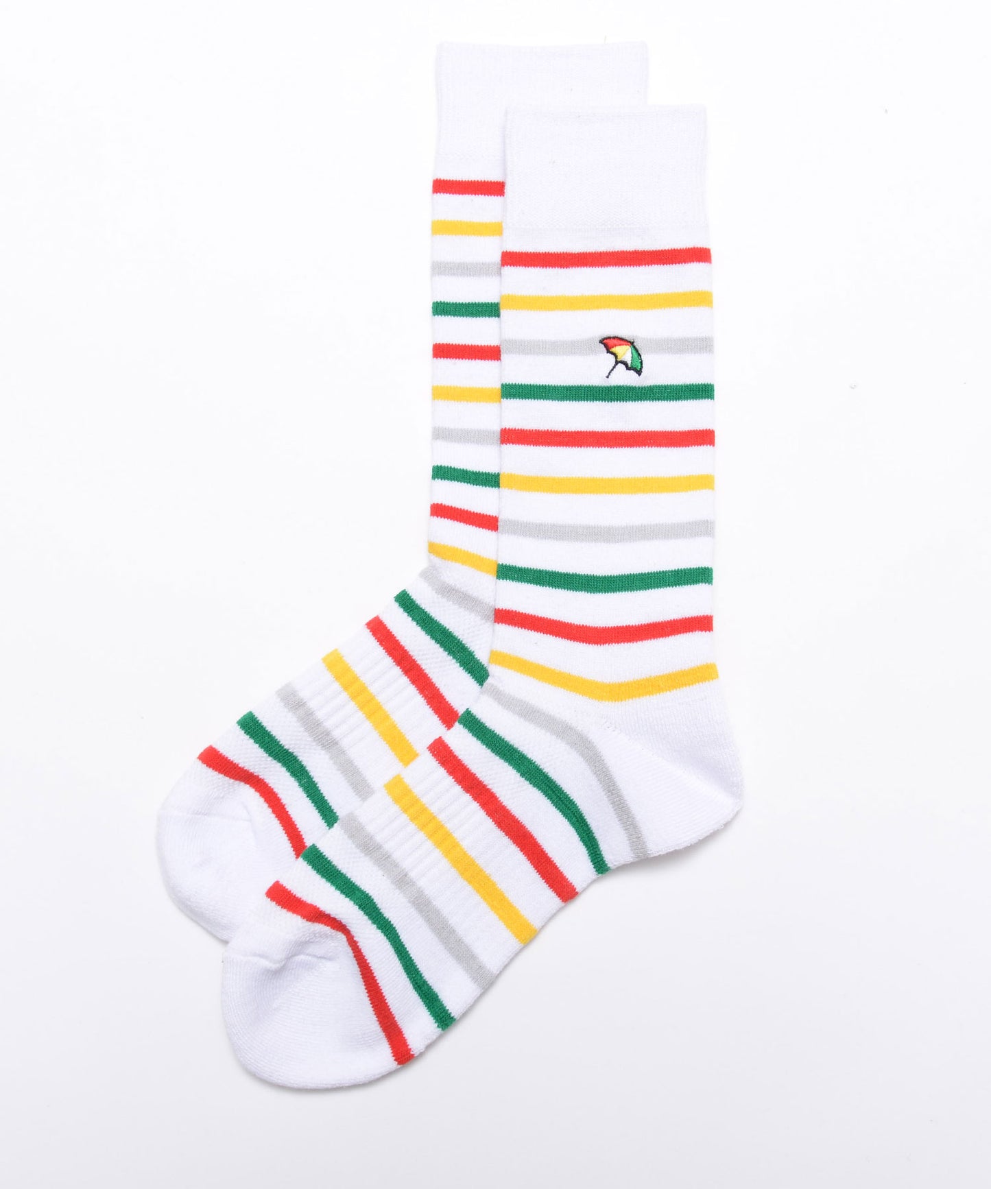 【残り2点】マルチボーダー クルーソックス for men's