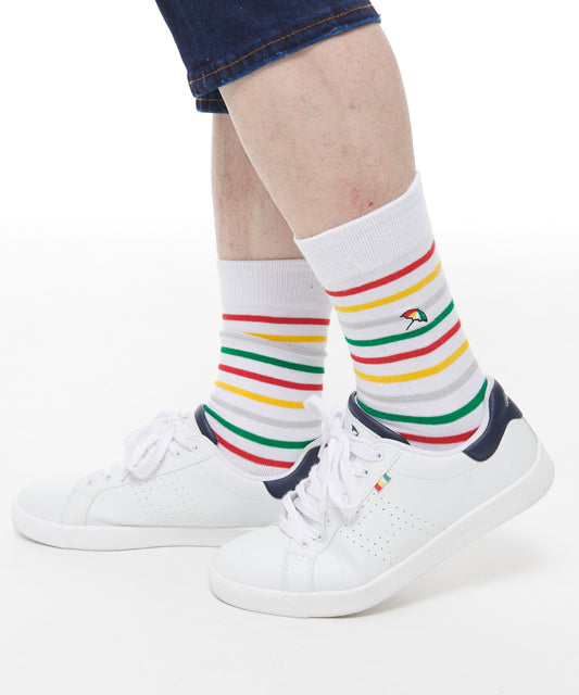Arnold Palmer 【残り2点】マルチボーダー クルーソックス for men's