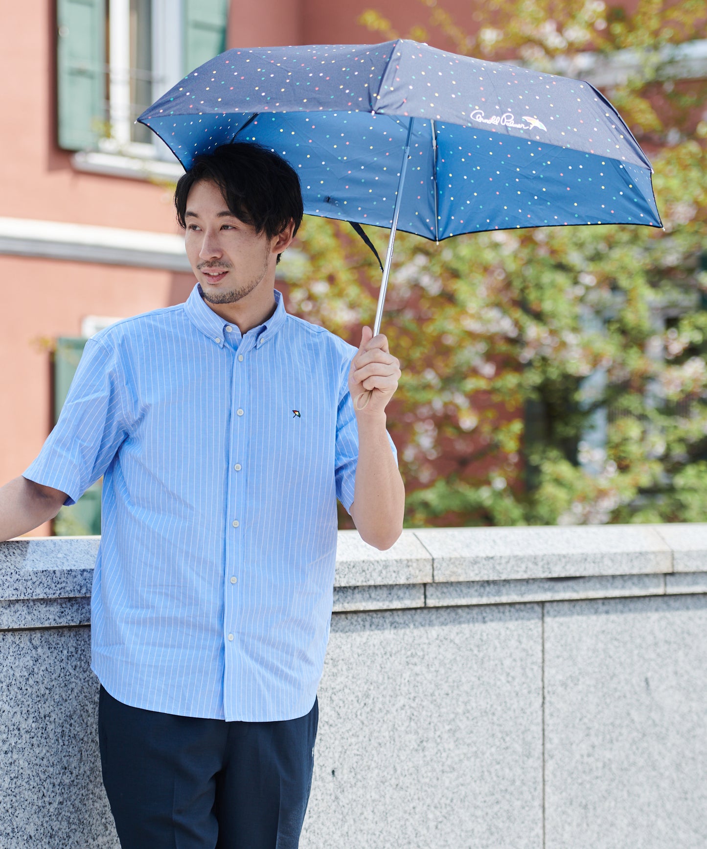 カラードット晴雨兼用シェア折り畳み傘