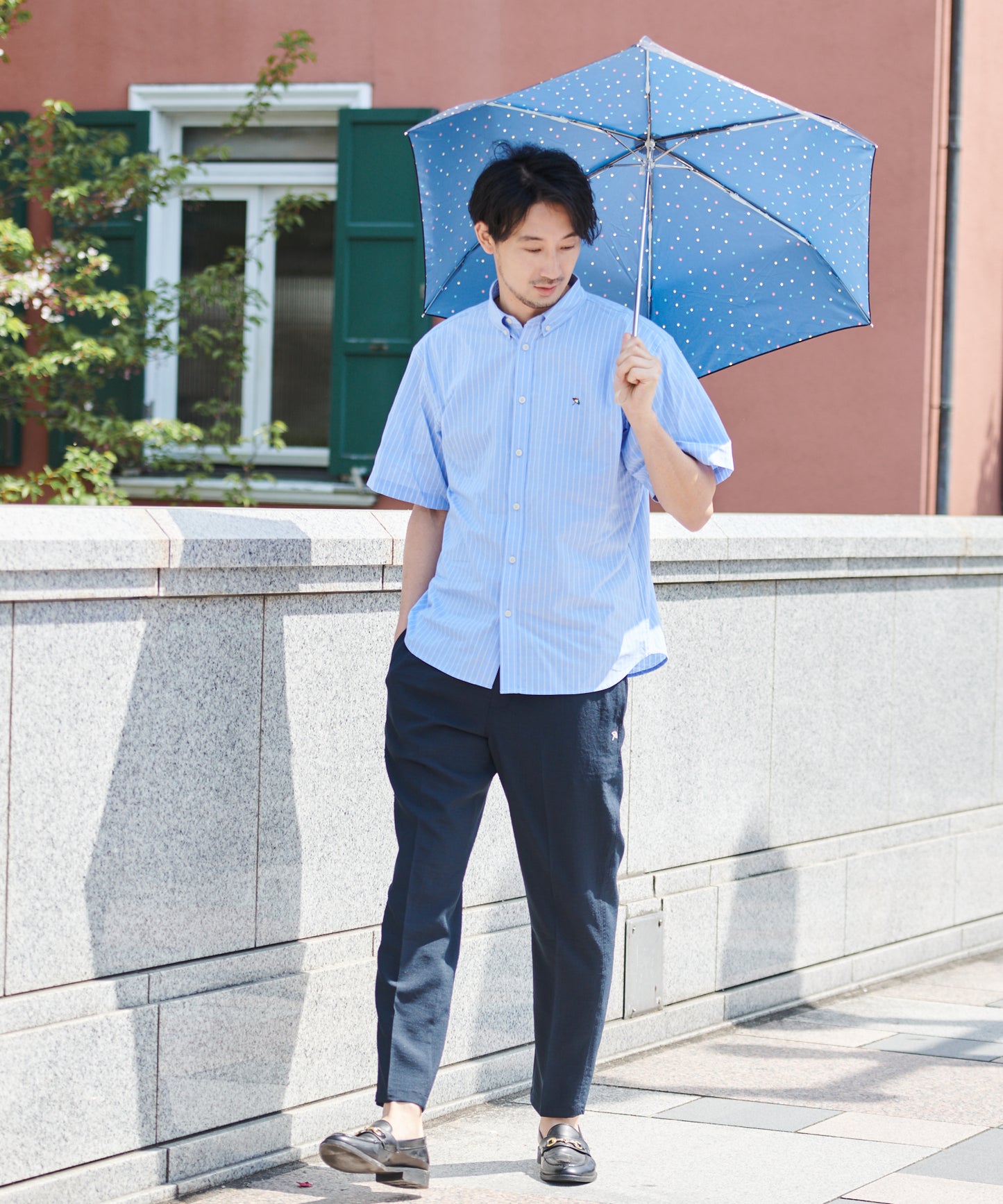 カラードット晴雨兼用シェア折り畳み傘