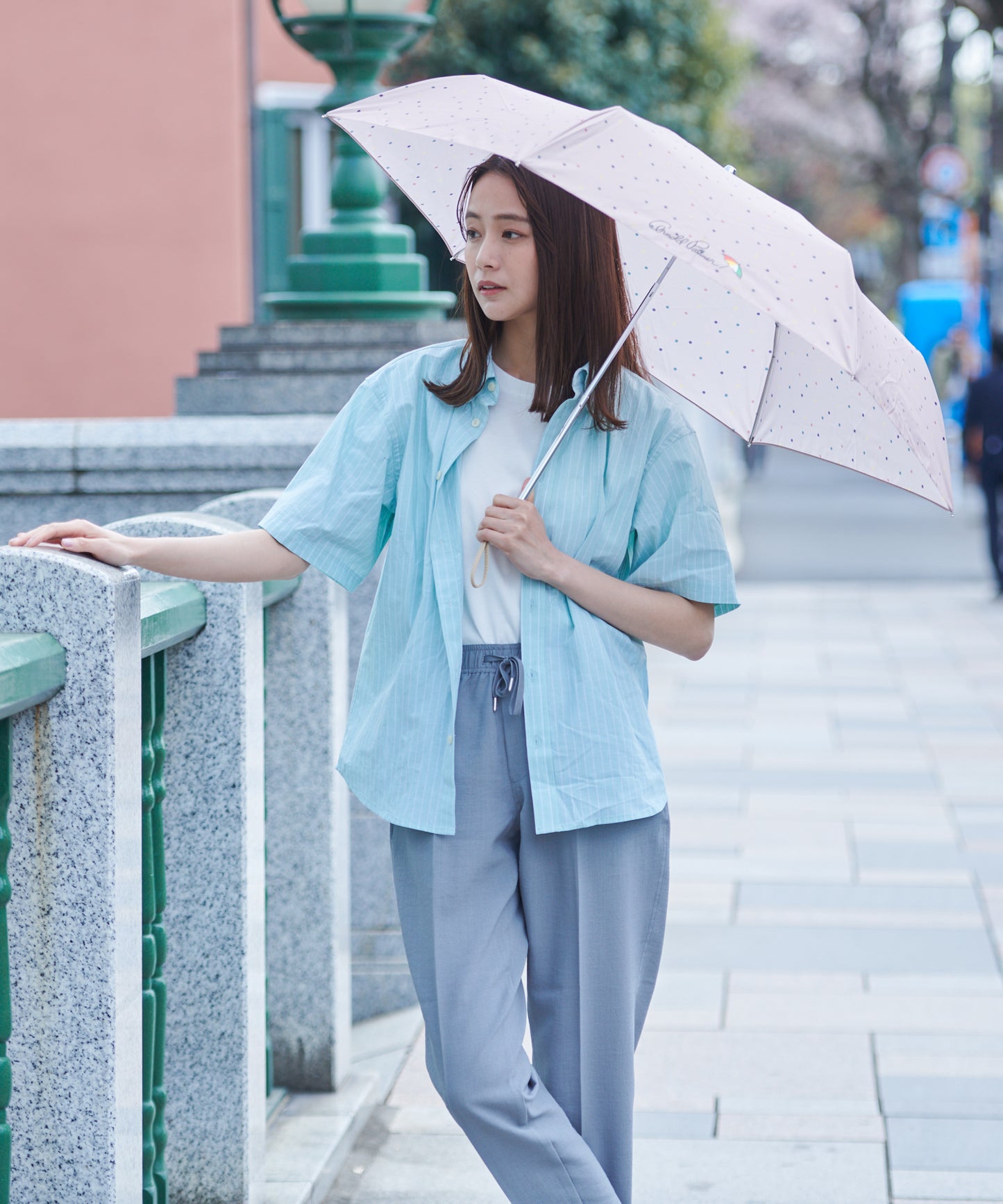 カラードット晴雨兼用シェア折り畳み傘