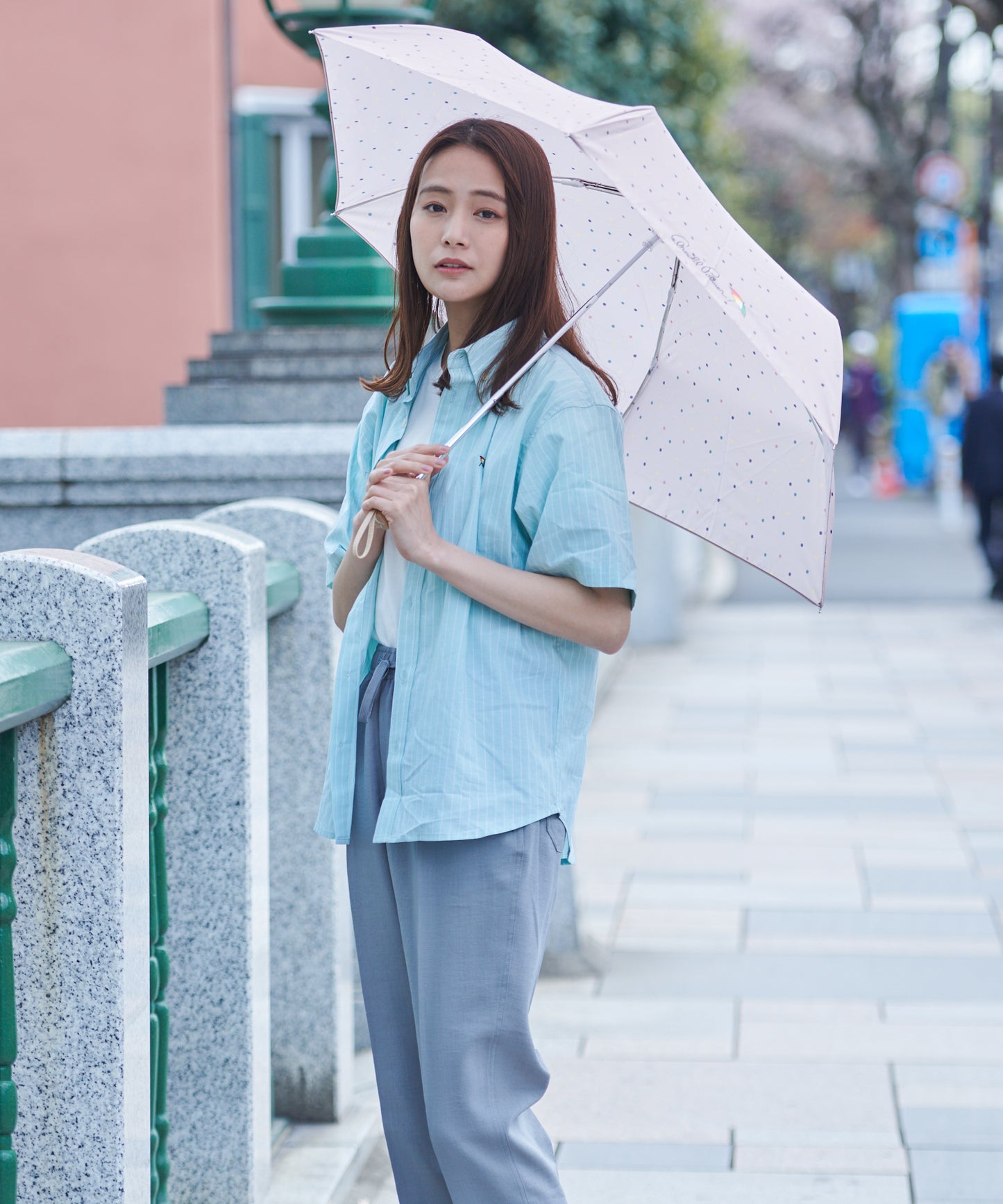 カラードット晴雨兼用シェア折り畳み傘