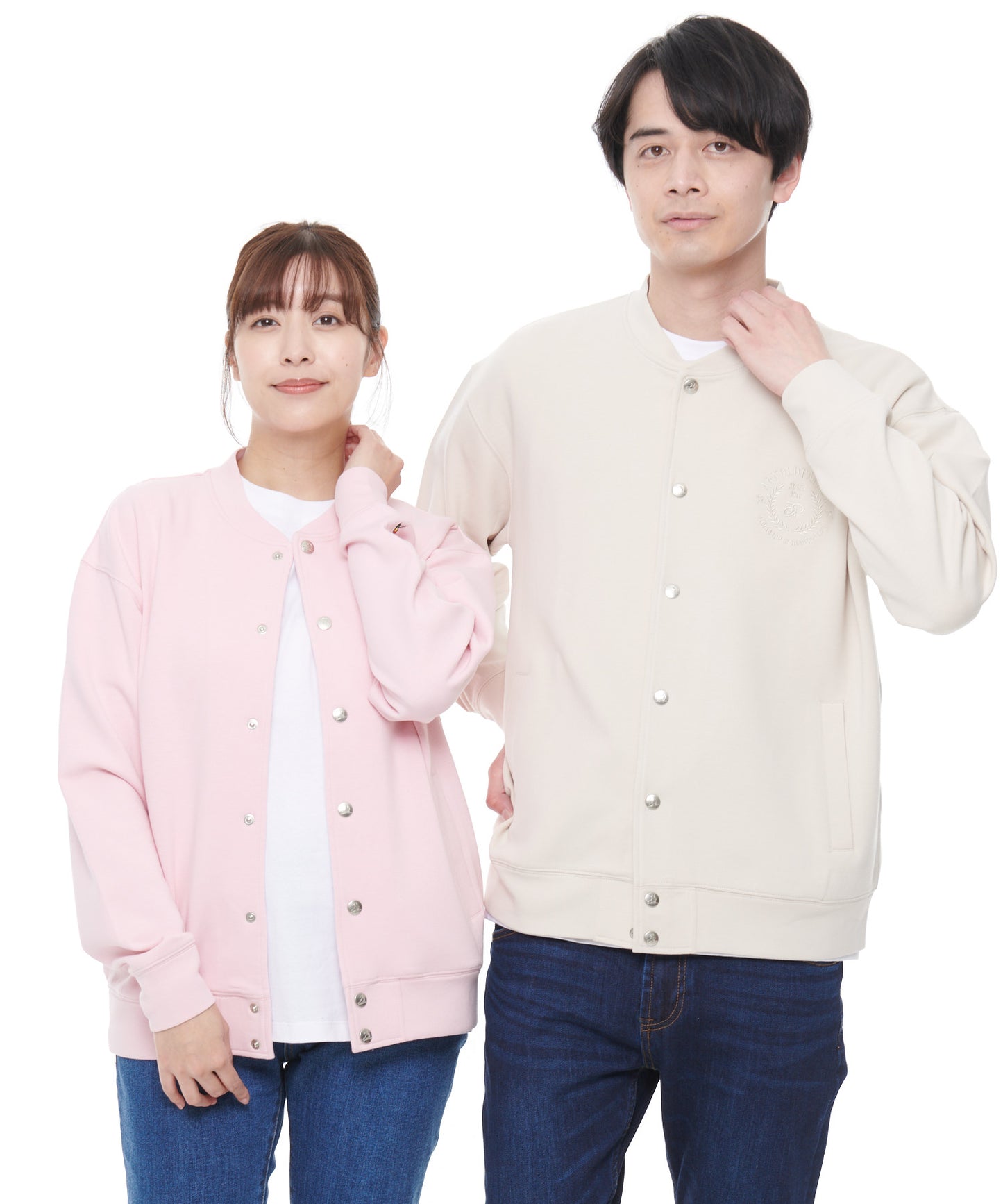 【残り2点】エンブレムモチーフ スポンジングシェアブルゾン