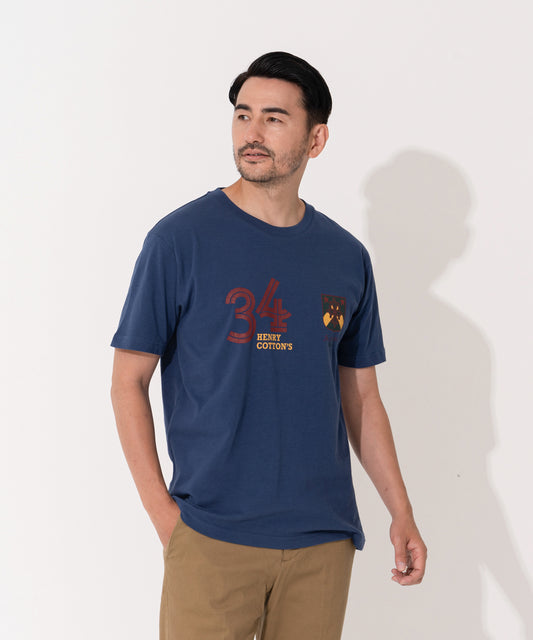 Henry Cotton's 抗菌防臭 ユニフォーム風デザインTee