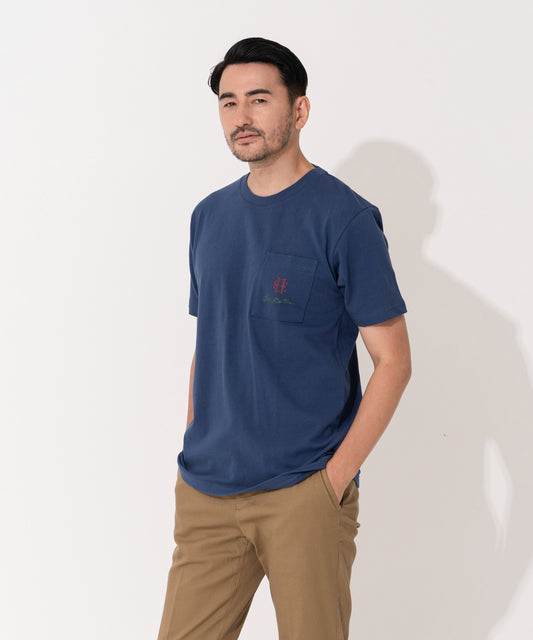 Henry Cotton's  抗菌防臭 ラグビーチーム胸ポケ付Tee