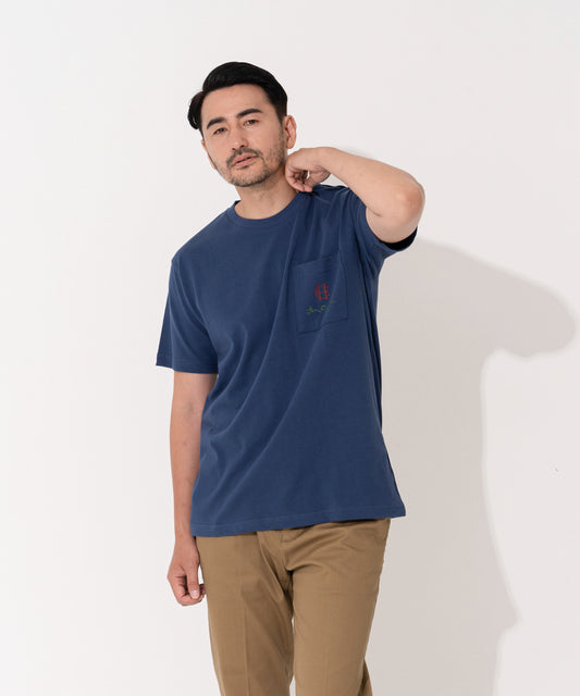 Henry Cotton's 抗菌防臭 ラグビーチーム胸ポケ付Tee