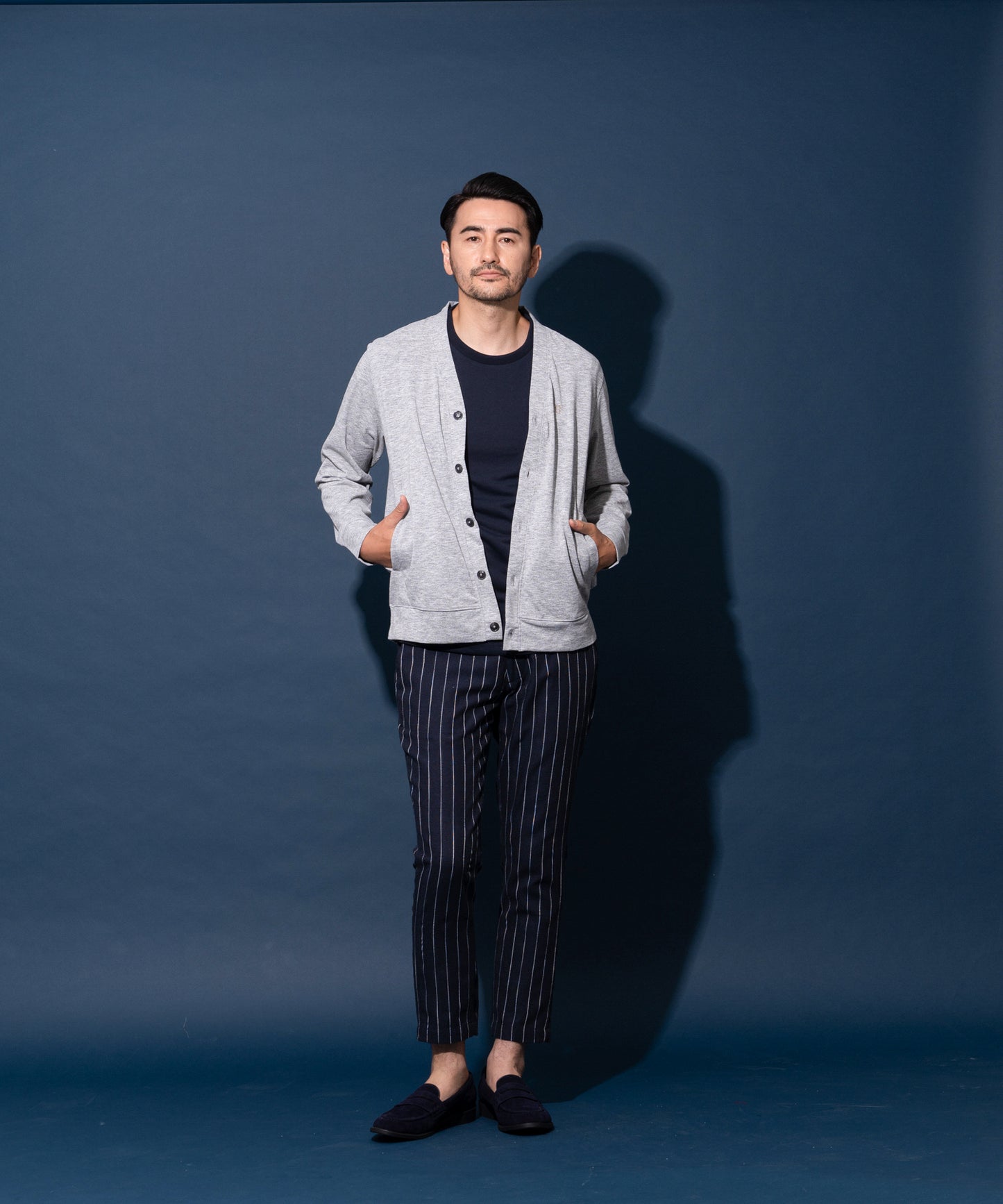 AIRDRYプレーティング天竺カーデ