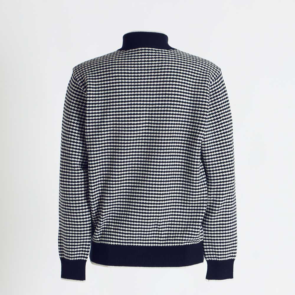 ウール100% 10G 釦プルオーバーセーター