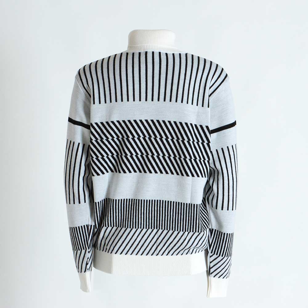 12Gインターシャ タートルネックセーター