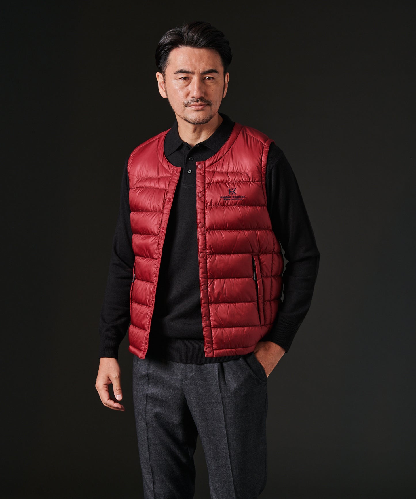 20Dナイロンインナー軽量ダウンベスト